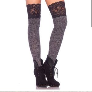 Leg Avenue over the knee socks with lace!